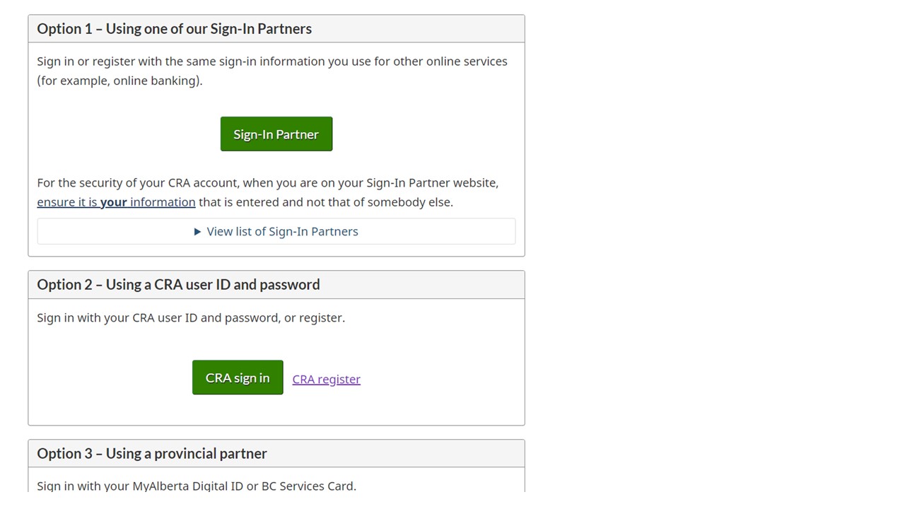 タックスリターン申請後にCRAアカウント作成をしよう NoRegretLife
